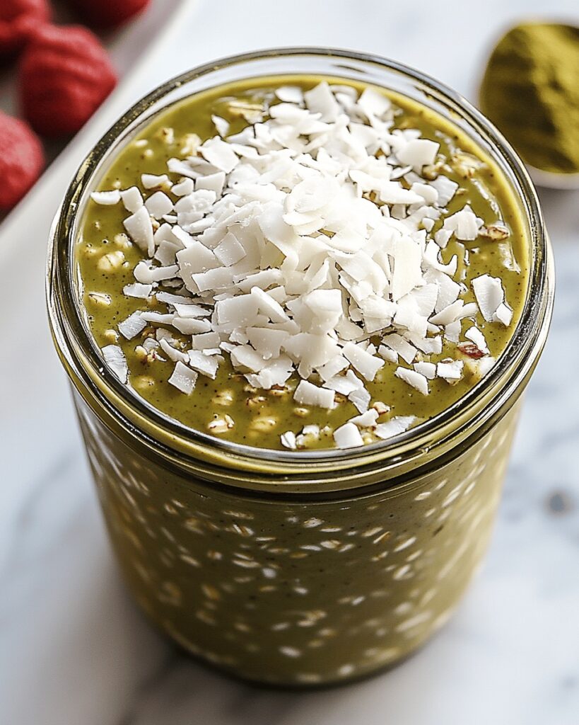Matcha Coconut Overnight Oats