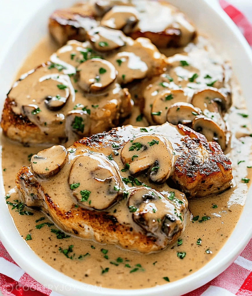 Instant Pot Pork Chops With Mushroom Gravy