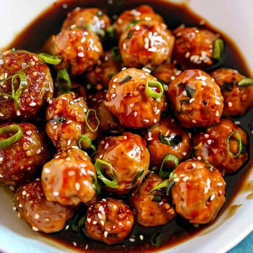 Asian Glazed Turkey Meatballs