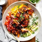Baked Chili Lime Salmon Bowl