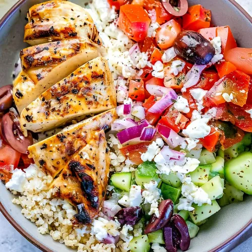 Greek Chicken Bowls