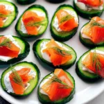 Smoked Salmon Cucumber Bites