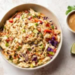 Asian Chicken Salad With Peanut Dressing