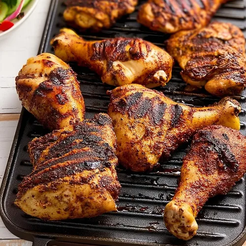 Dry Rubbed Grilled Drumsticks and Thighs
