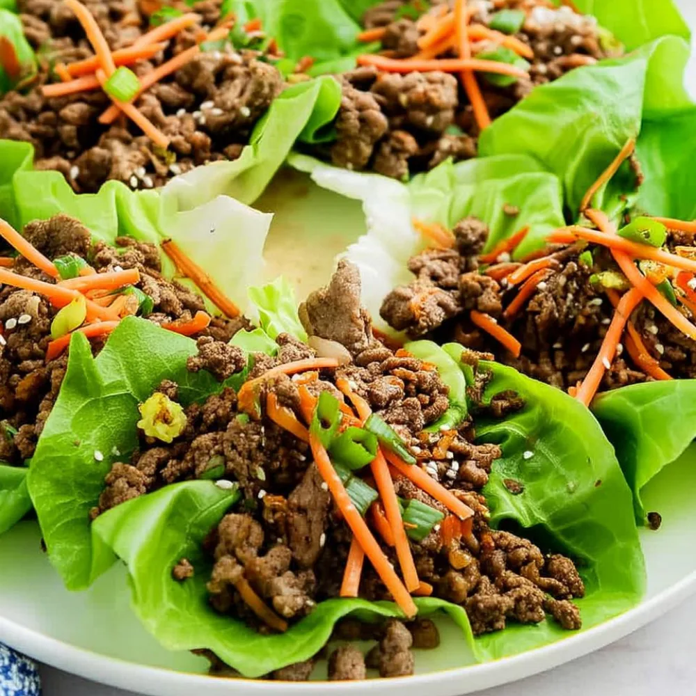 Ground Beef Lettuce Wraps