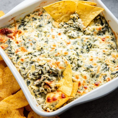 Healthy Spinach Artichoke Dip
