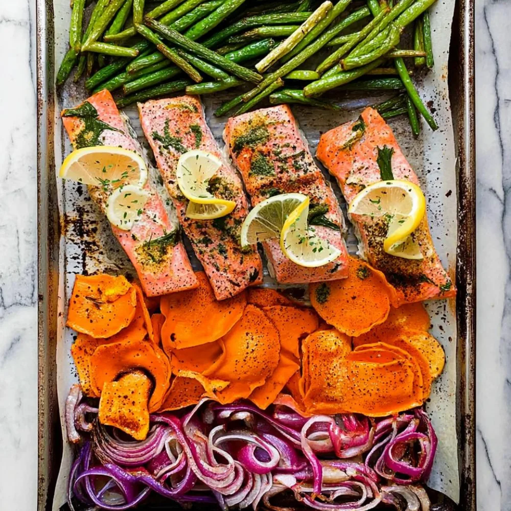 Sheet Pan Baked Salmon with Vegetables