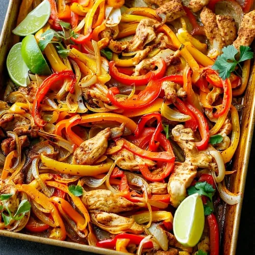 Sheet Pan Chicken Fajitas