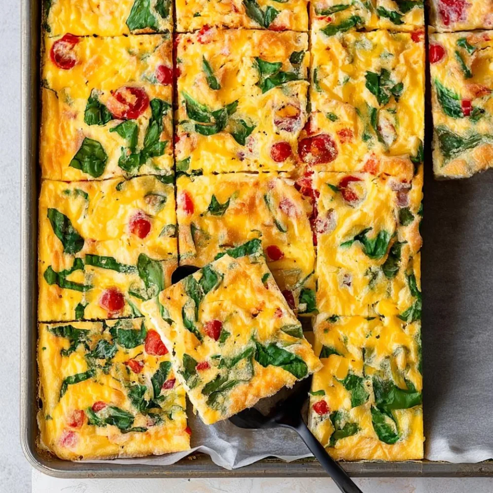 Sheet Pan Eggs With Cottage Cheese