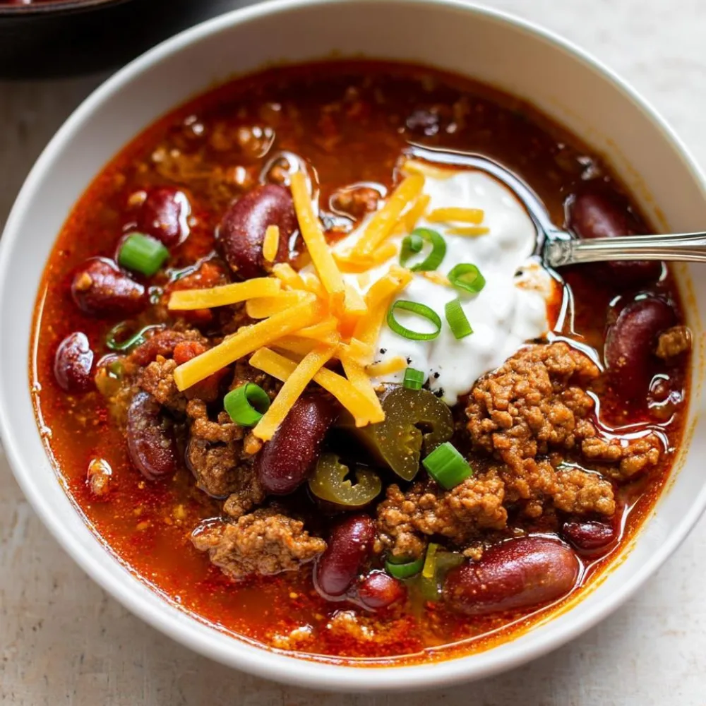 Slow Cooker Beef and Bean Chili