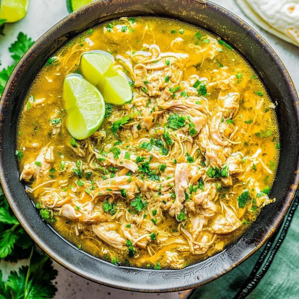Slow Cooker Chicken Chile Verde Stew