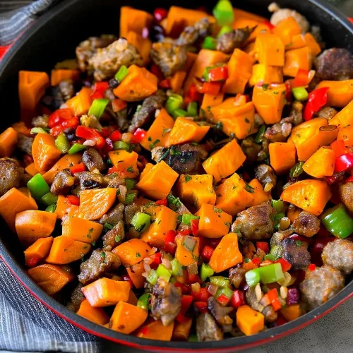 Sweet Potato Hash with Sausage