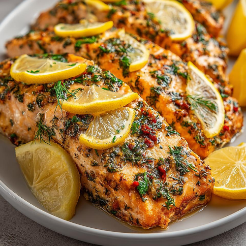 Baked Lemon Herb Salmon