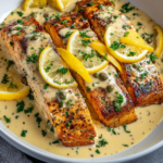 Creamy Lemon Salmon Piccata