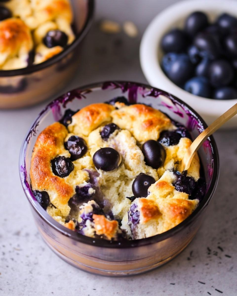 Baked Blueberry Cottage Cheese Bowls