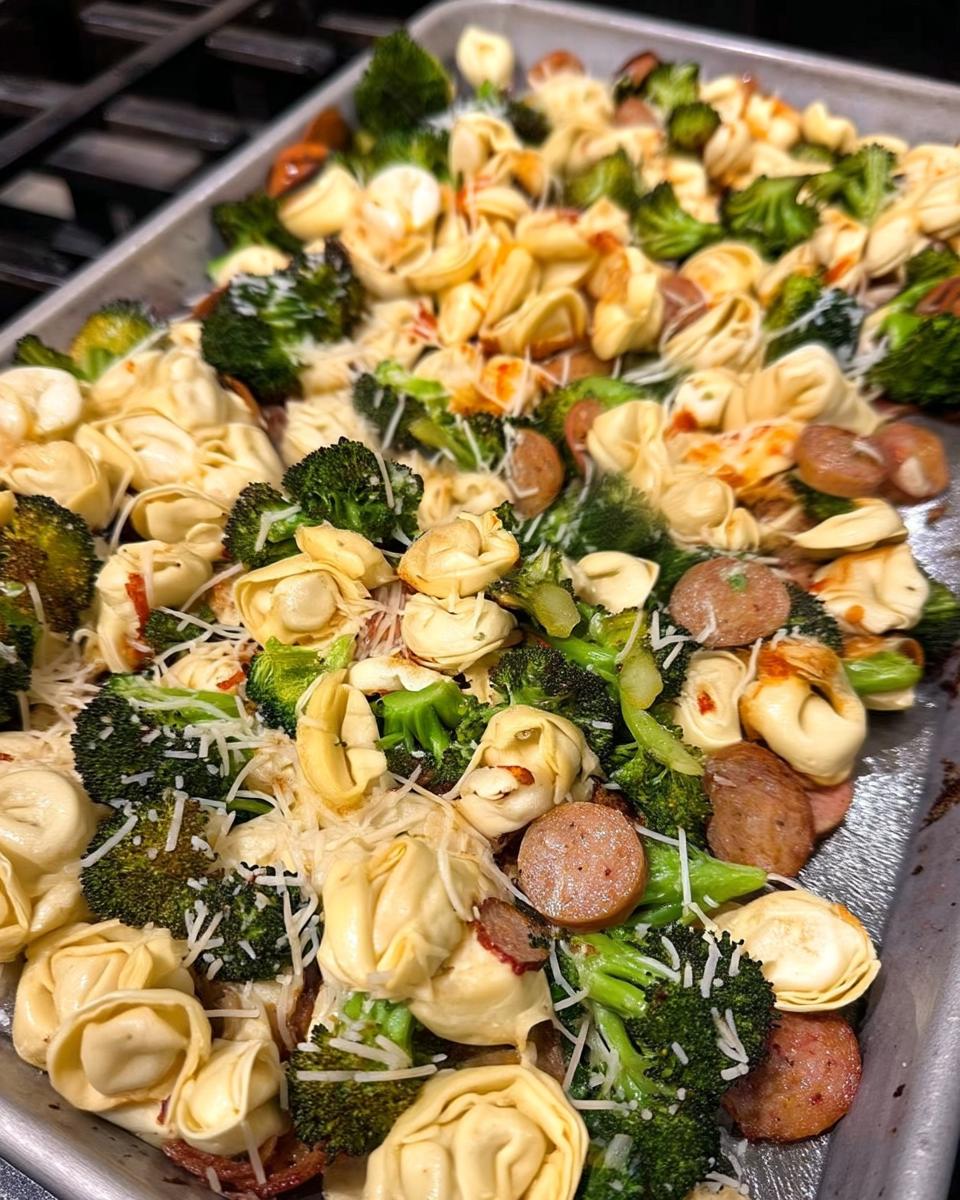 sheet-pan-broccoli-tortellini-bake