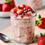 Chocolate Covered Strawberry Overnight Oats