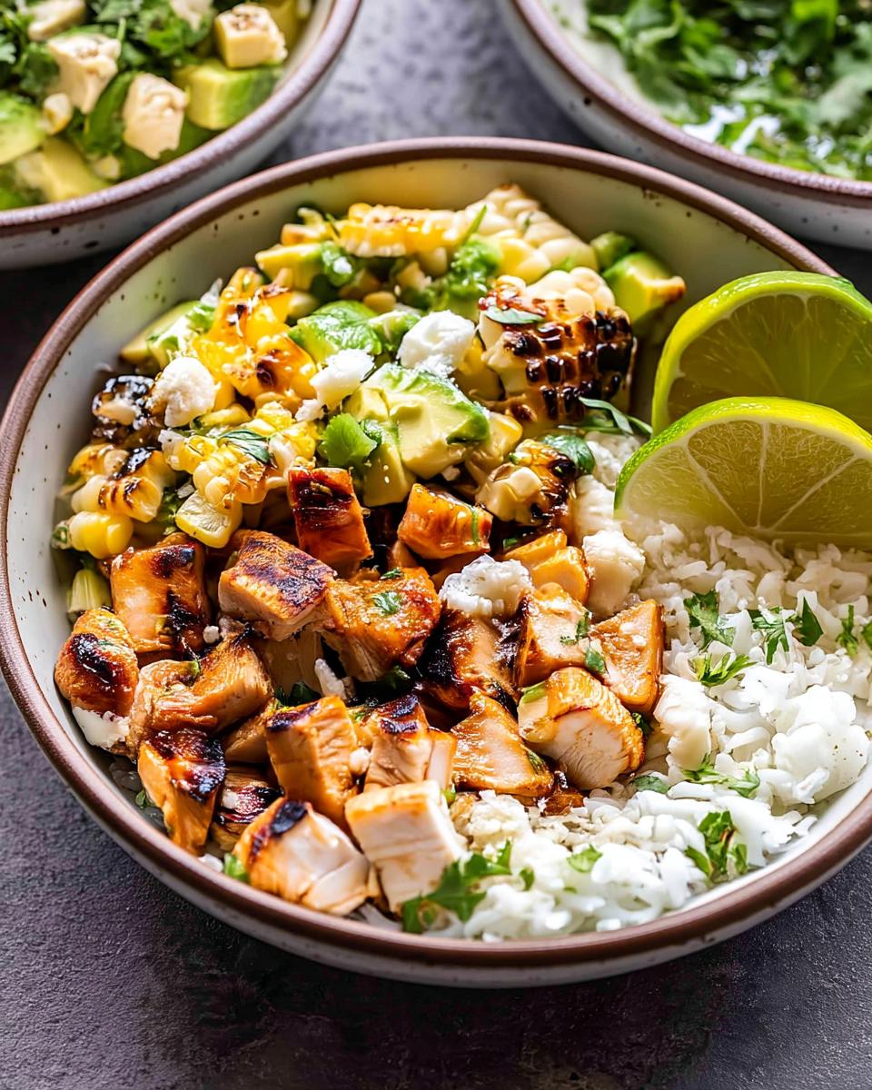 Honey Chipotle Chicken Rice Bowls