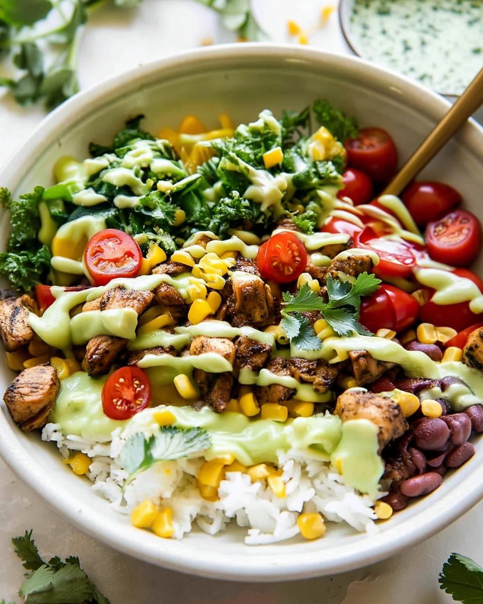 Meal Prep Southwest Chicken Burrito Bowl