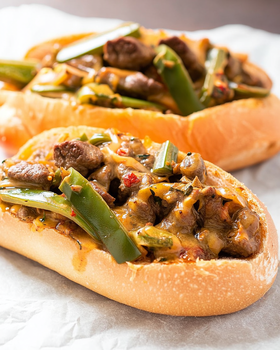 Mexi Cheesesteak Sandwiches