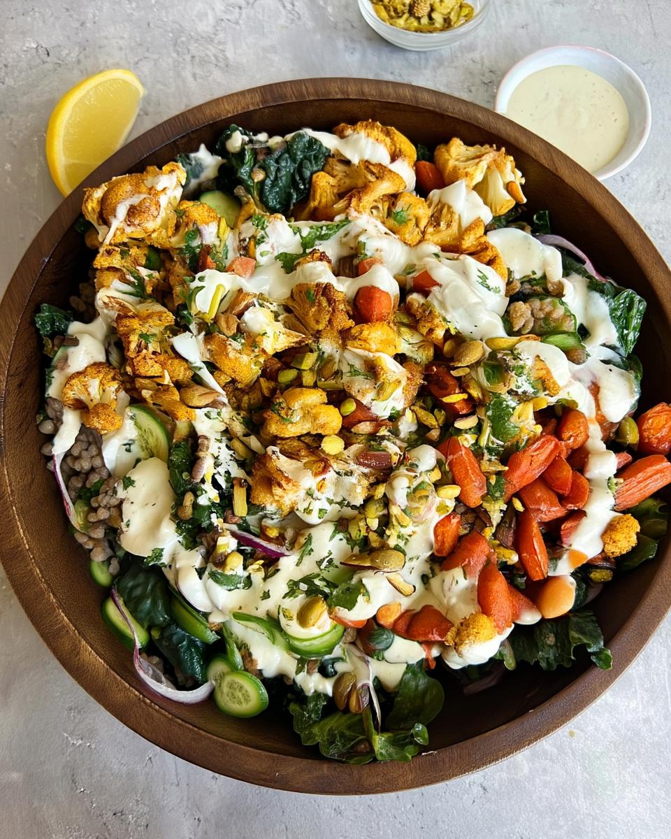 Roasted Cauliflower Lentil Salad