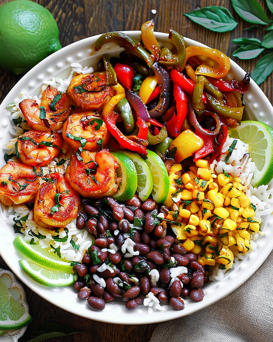 Shrimp Fajita Rice Bowls
