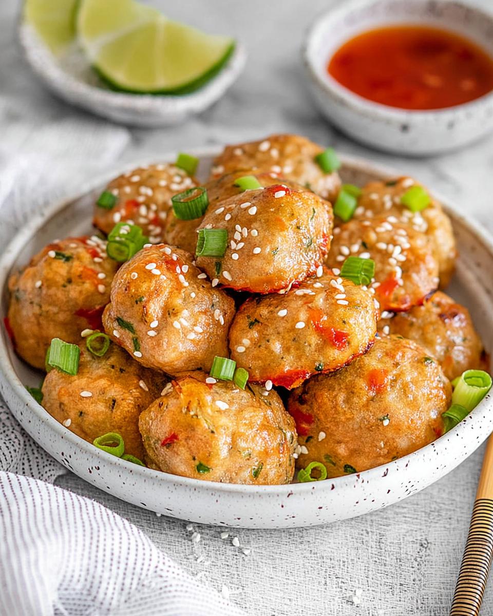 Sweet Chili Chicken Meatball Bowl