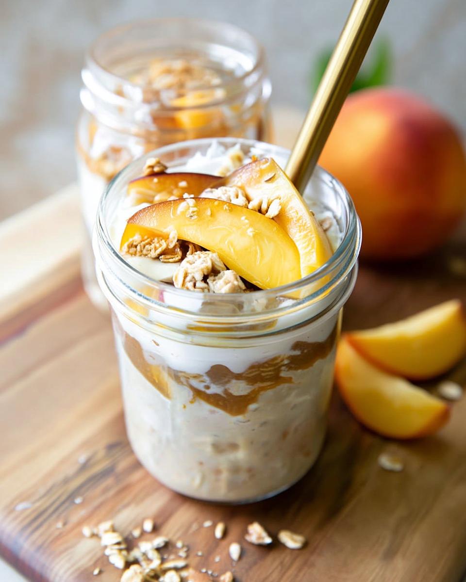 peaches-n-cream-overnight-oats