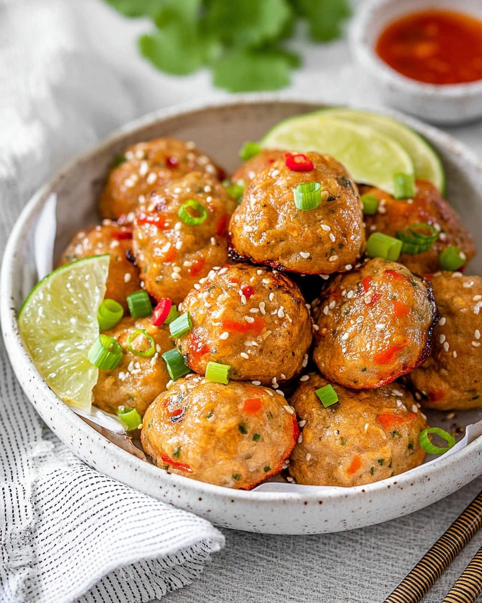 sweet-chili-chicken-meatball-bowl