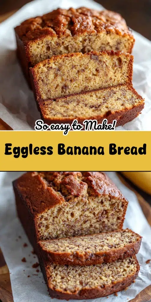 Eggless Banana Bread