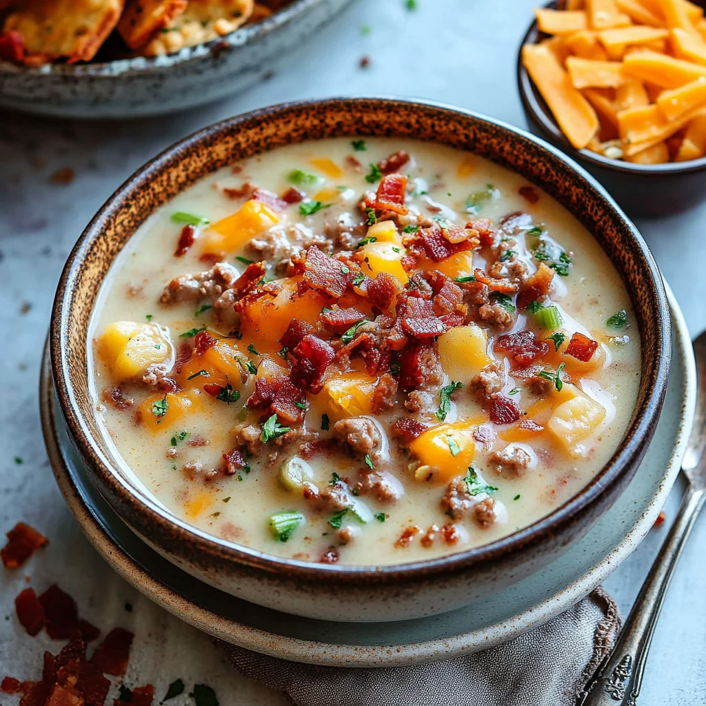 Cheeseburger Soup