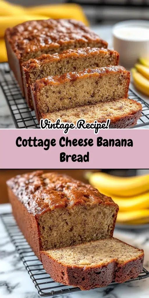 Cottage Cheese Banana Bread