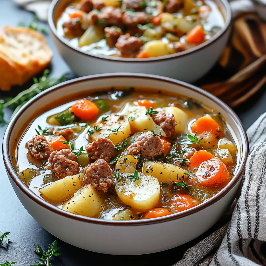 Creamy Ground Turkey Soup