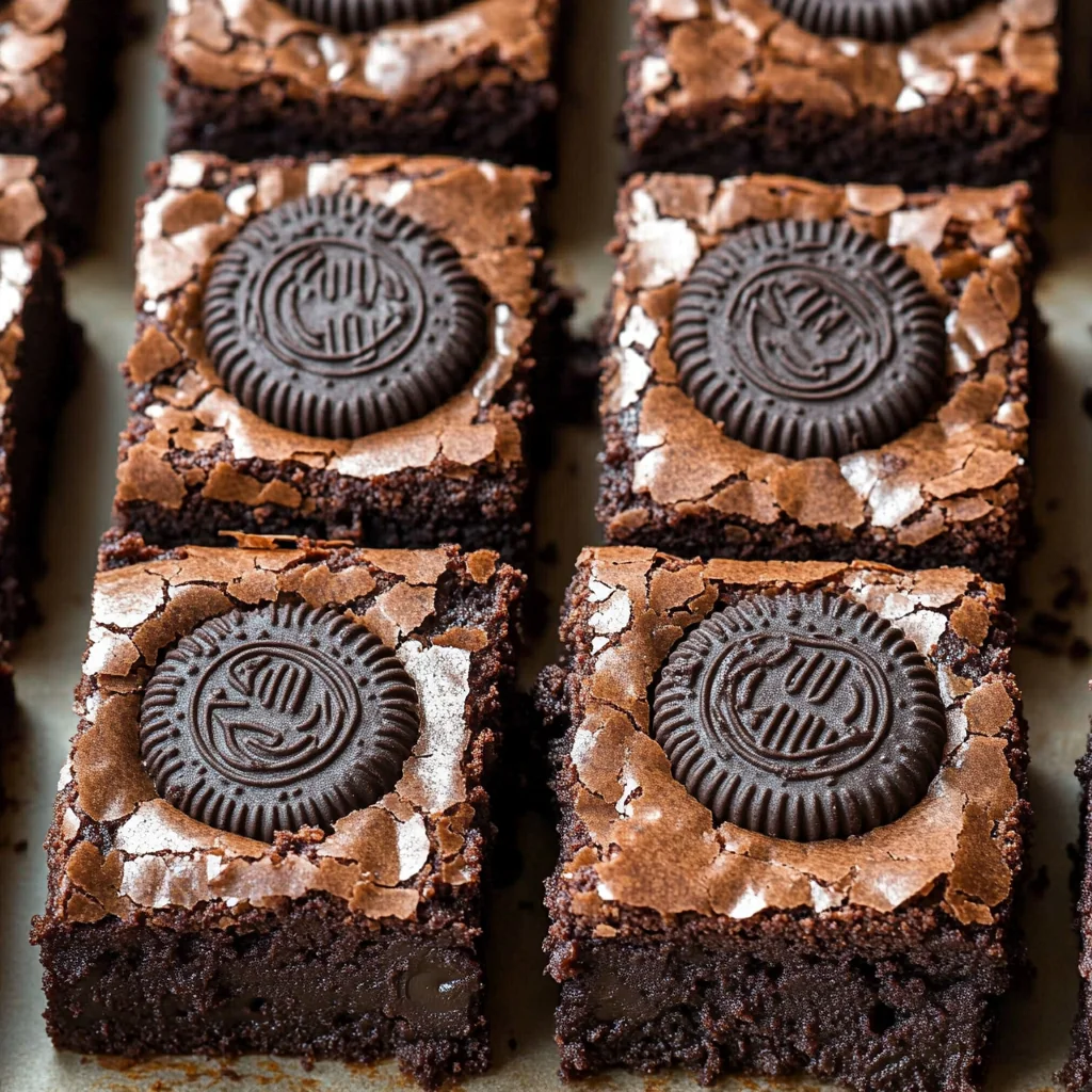 Fudgy Oreo Brownies