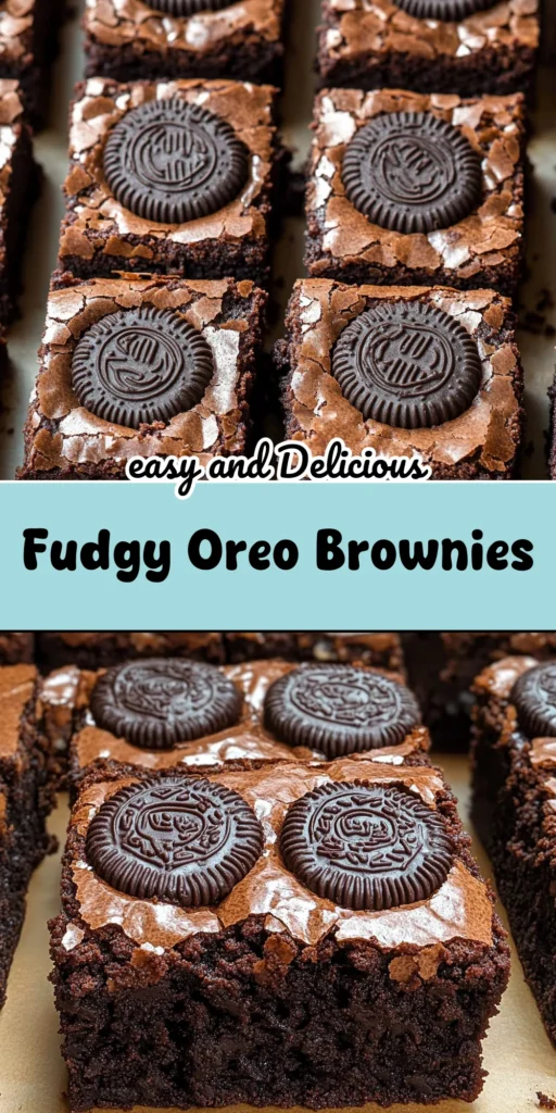 Fudgy Oreo Brownies