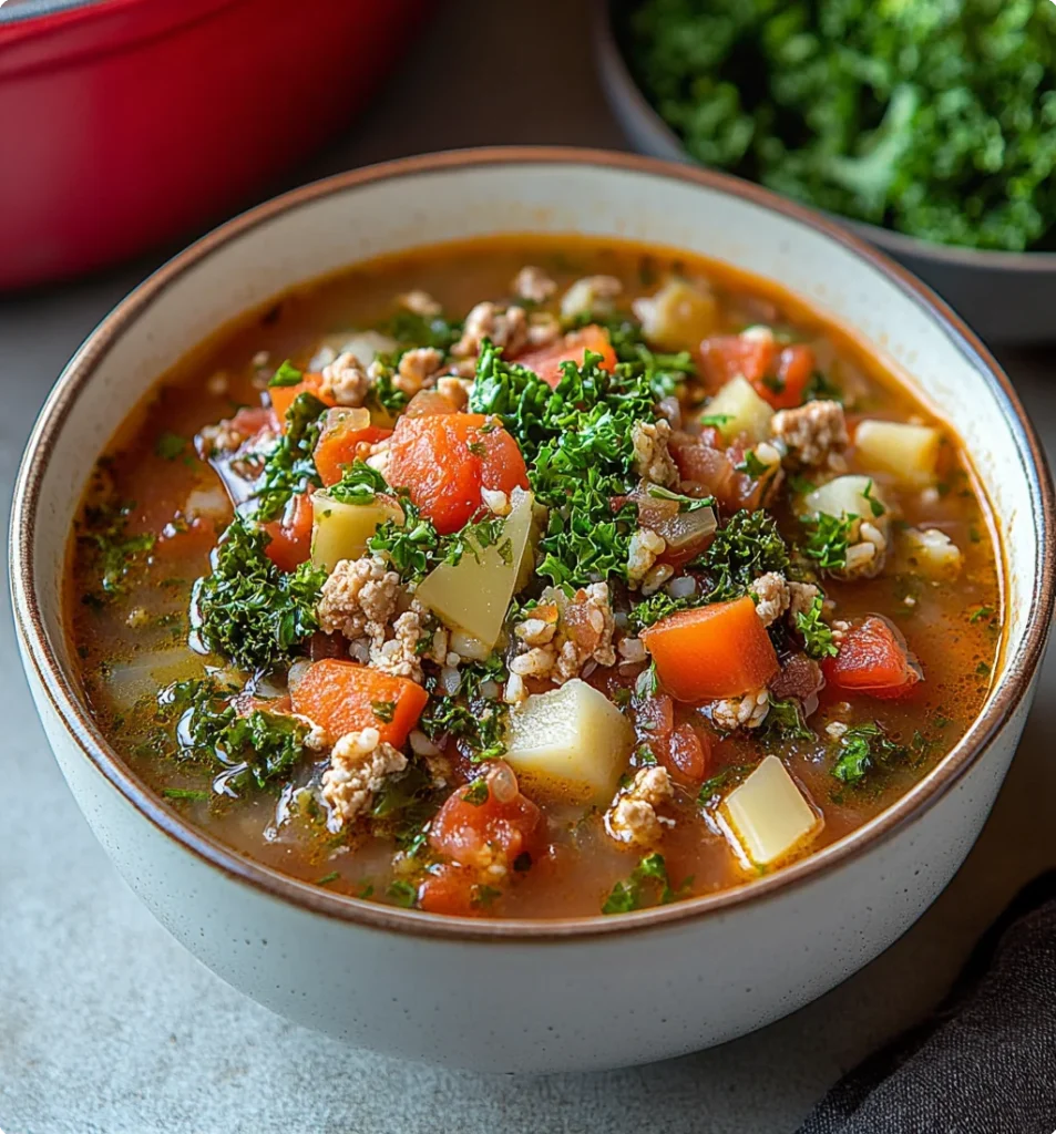 Ground Turkey Soup