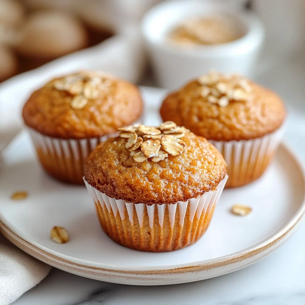 Healthy Oatmeal Muffins