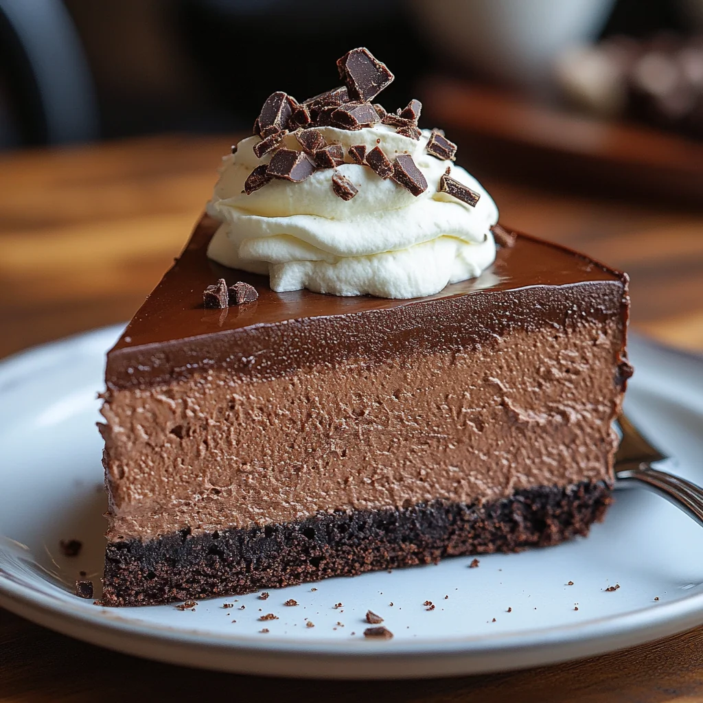 No Bake Chocolate Cheesecake