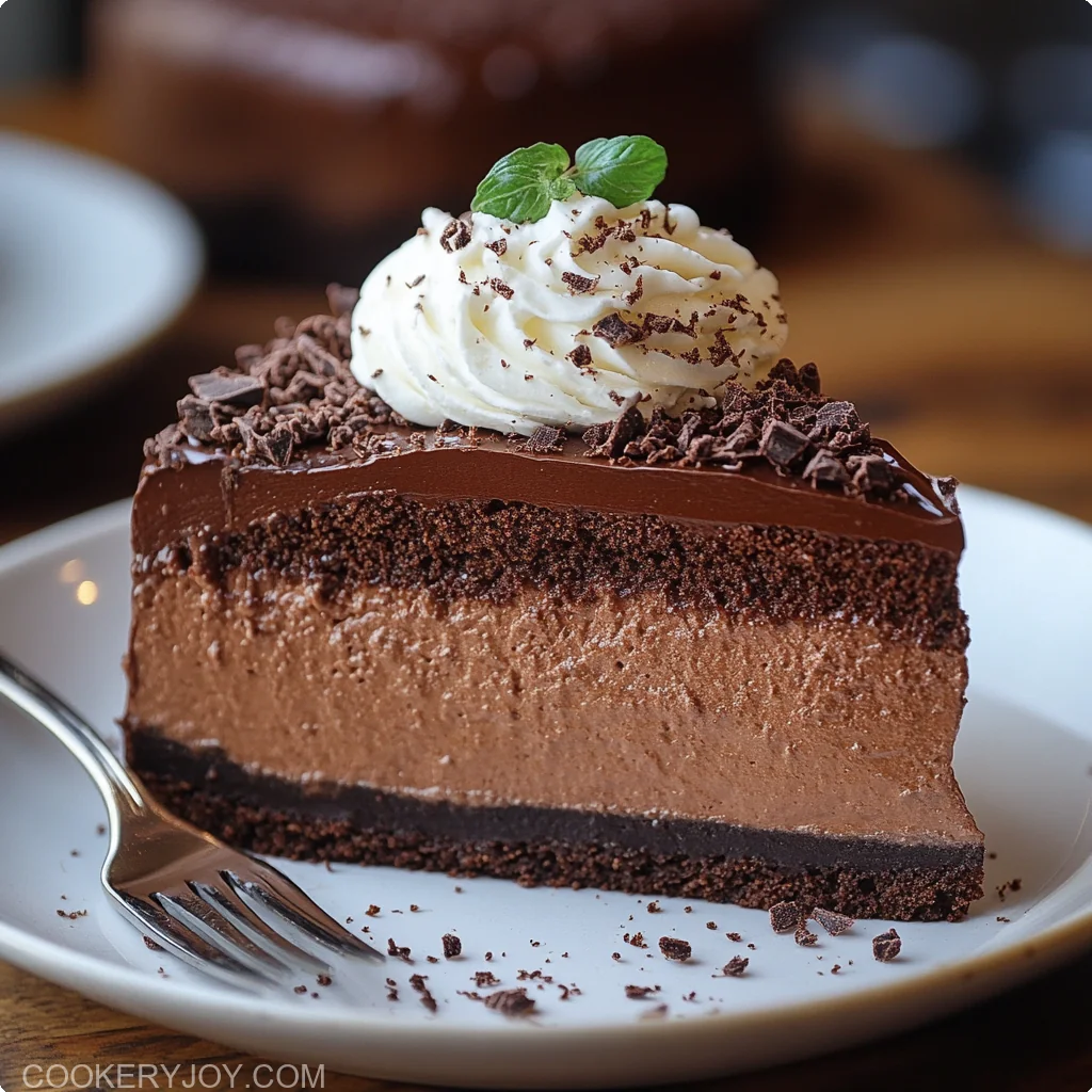 No Bake Chocolate Cheesecake
