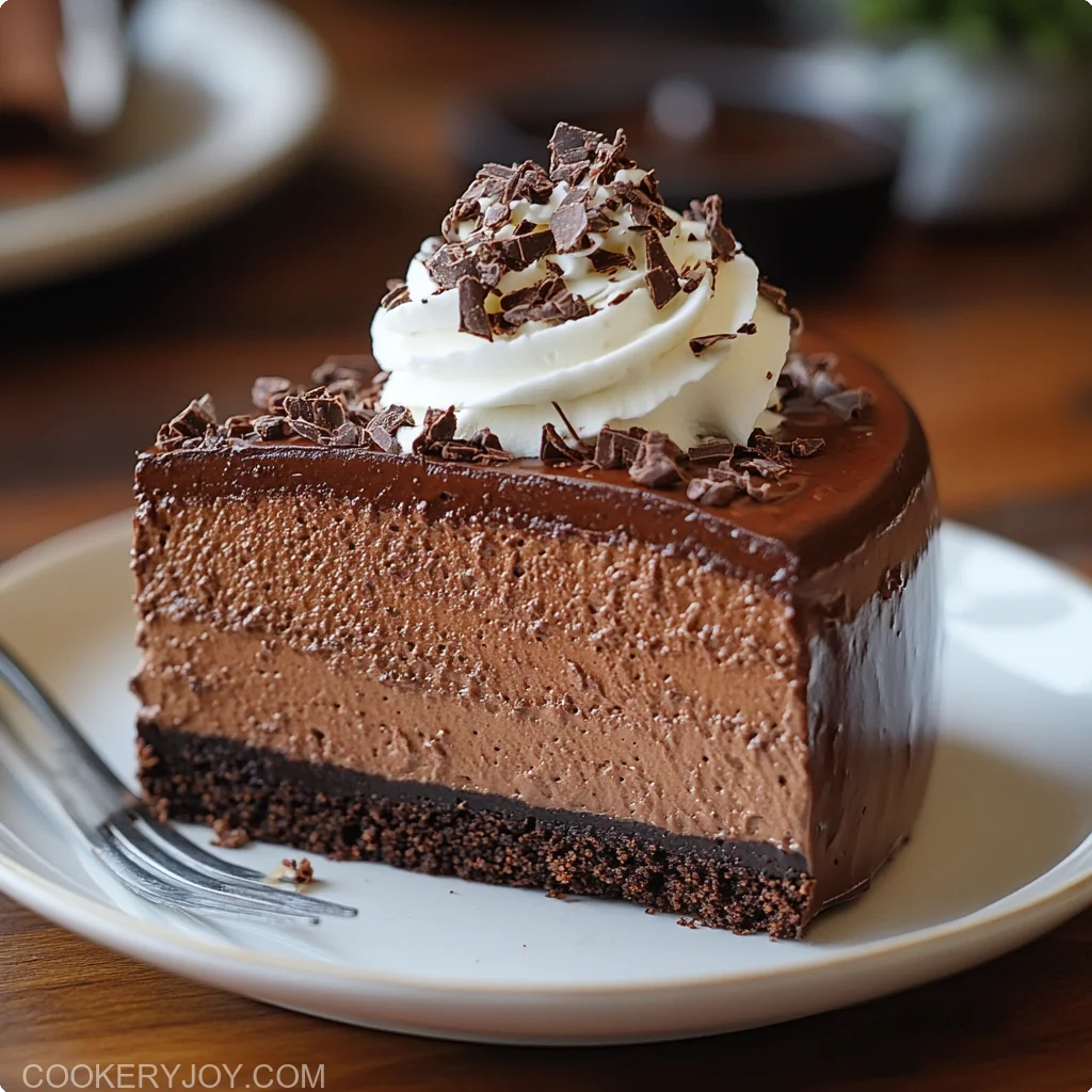 No Bake Chocolate Cheesecake
