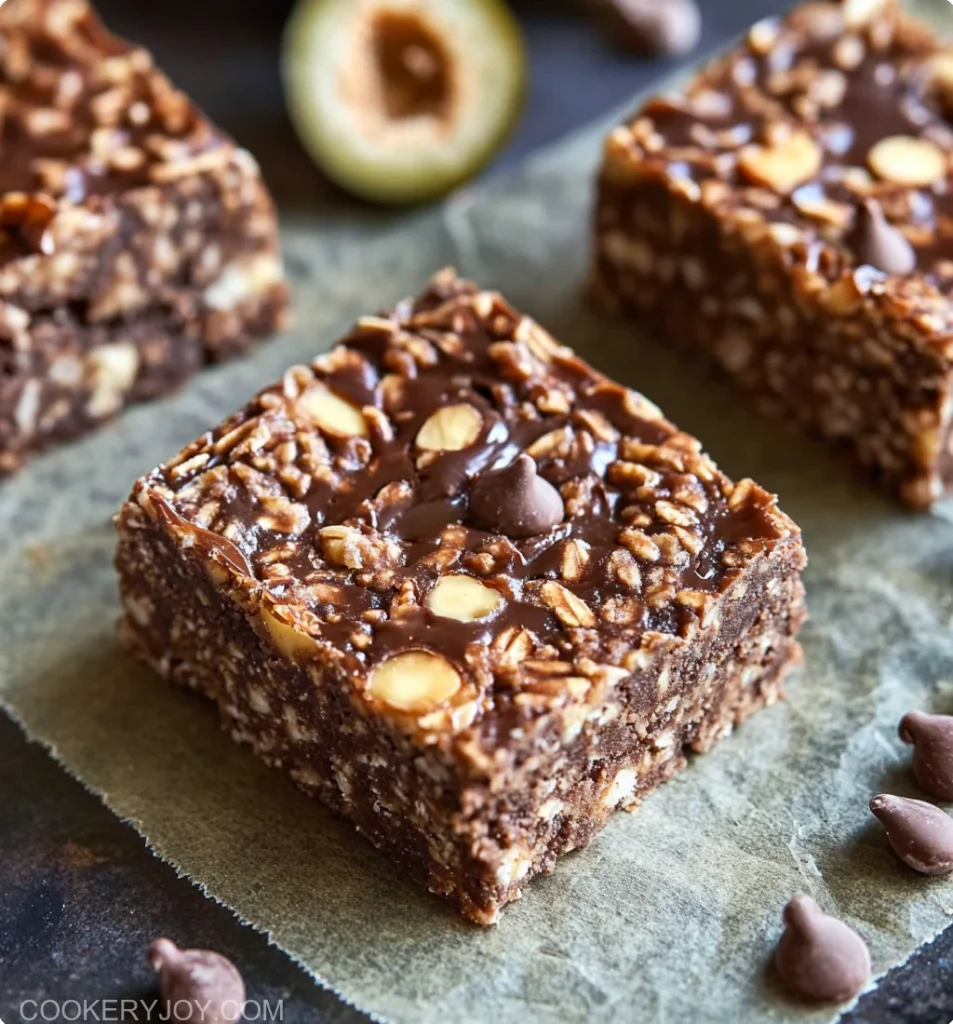 No Bake Chocolate Oat Bars