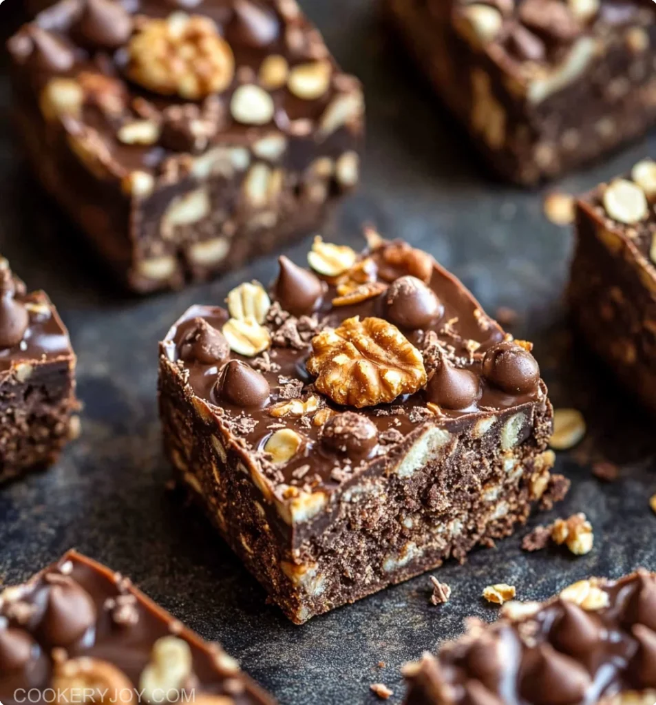No Bake Chocolate Oat Bars