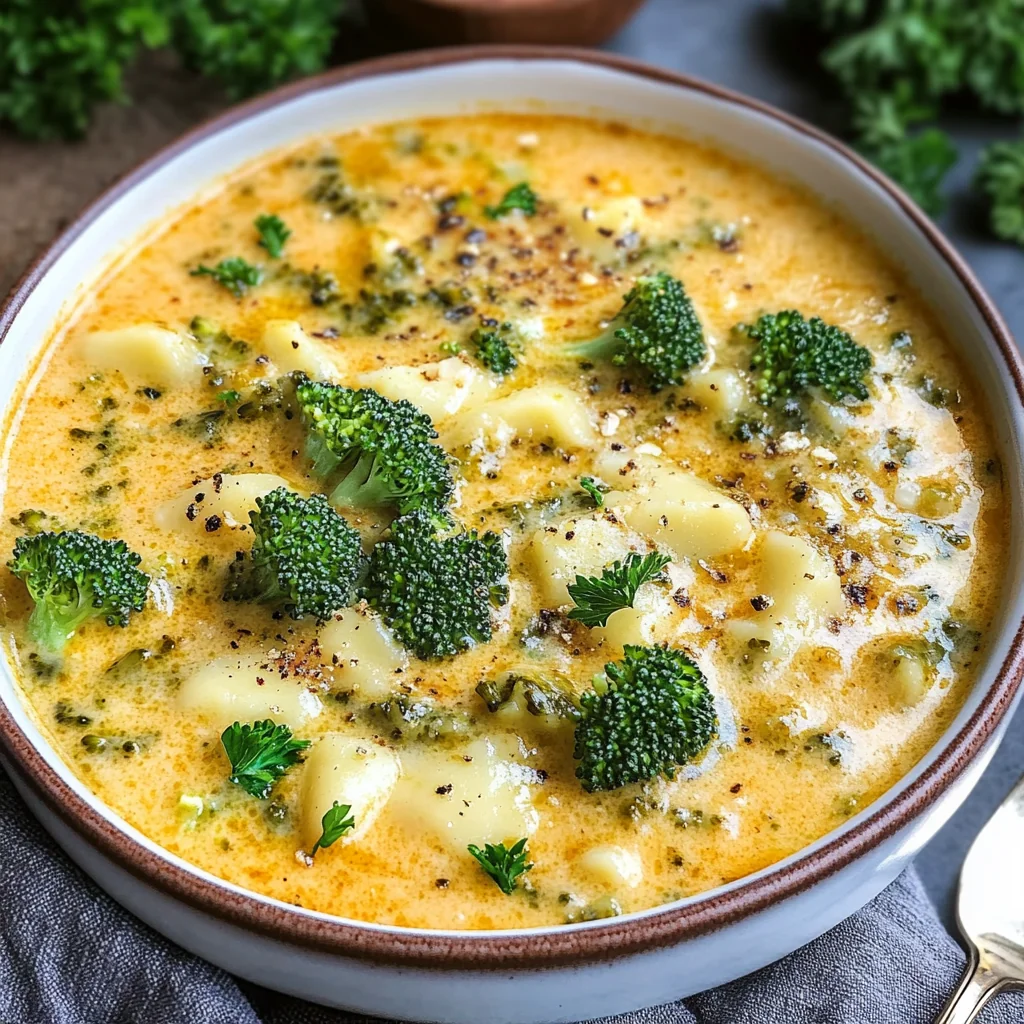 keto broccoli cheese soup