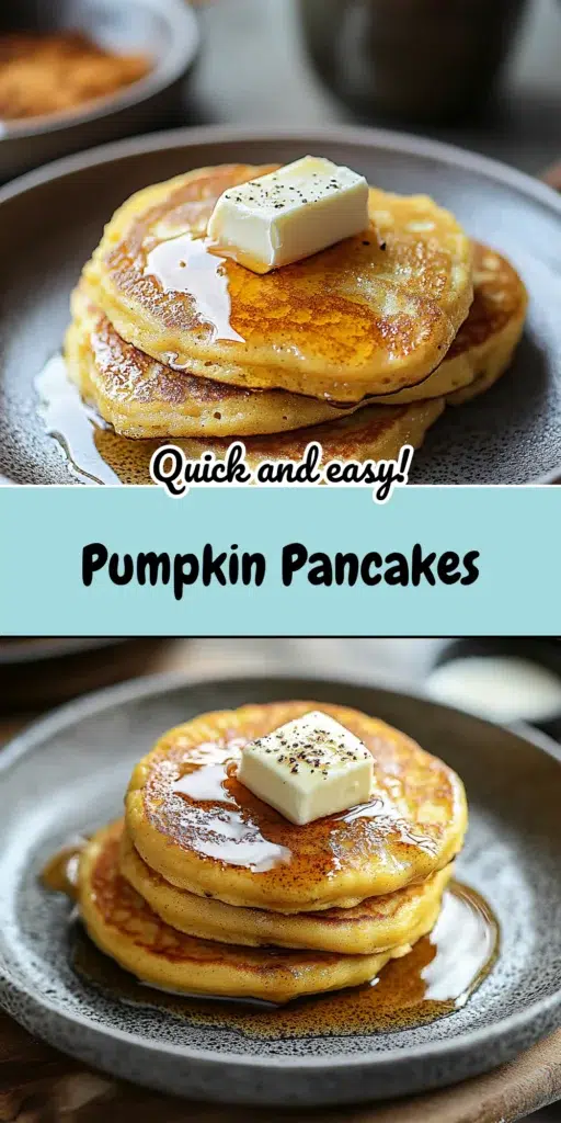 Pumpkin Pancakes with Cinnamon Syrup