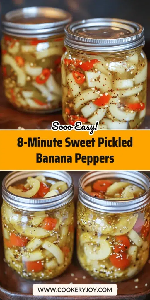 Sweet Pickled Banana Peppers