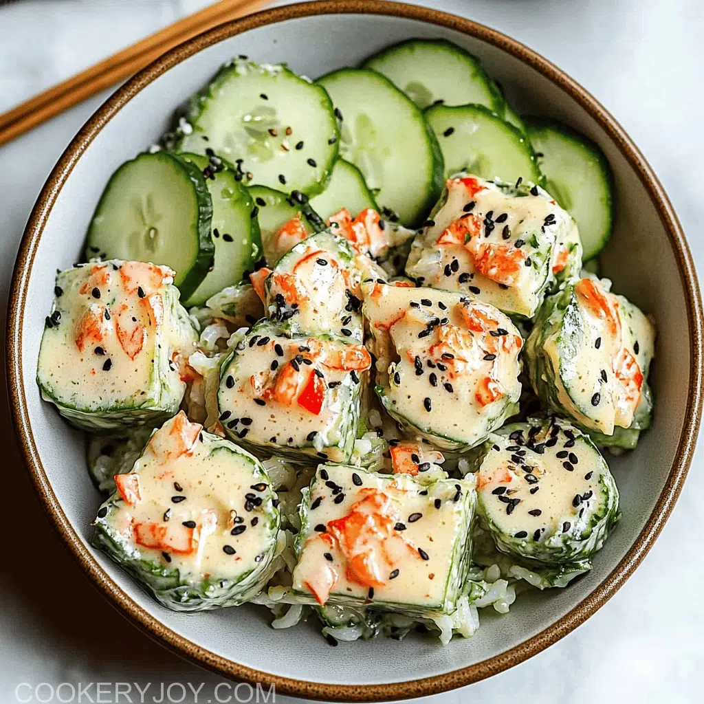 California Roll Cucumber Salad