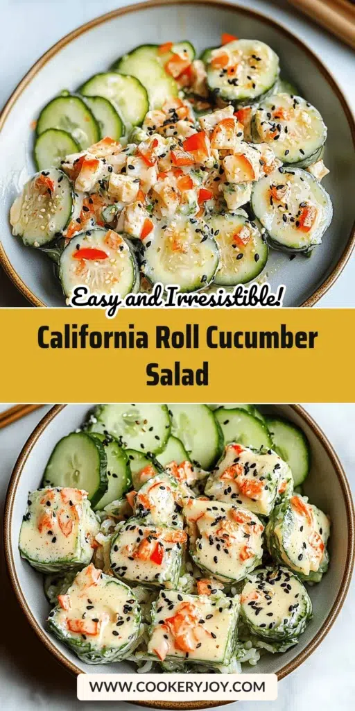 California Roll Cucumber Salad