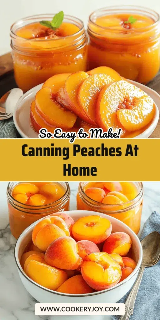 Canning Peaches at Home