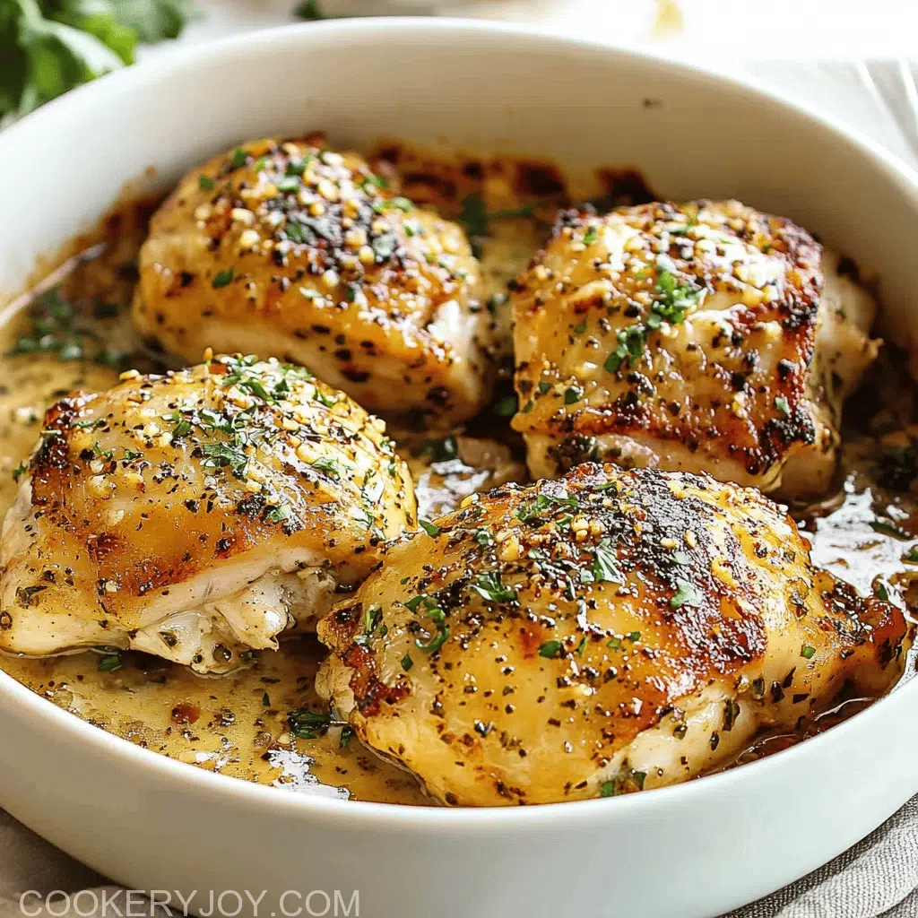 Honey Mustard Chicken Thighs