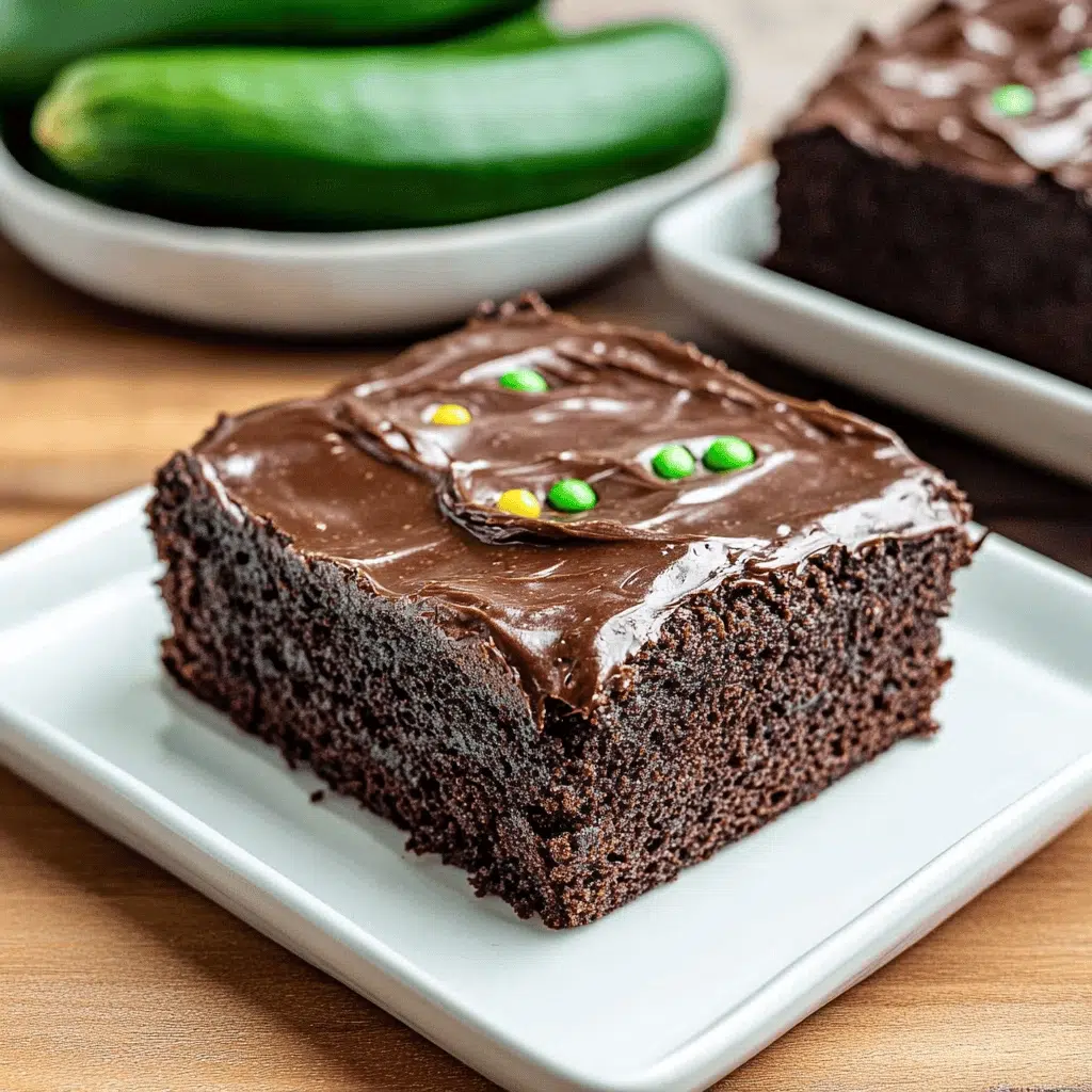 Chocolate Zucchini Brownies
